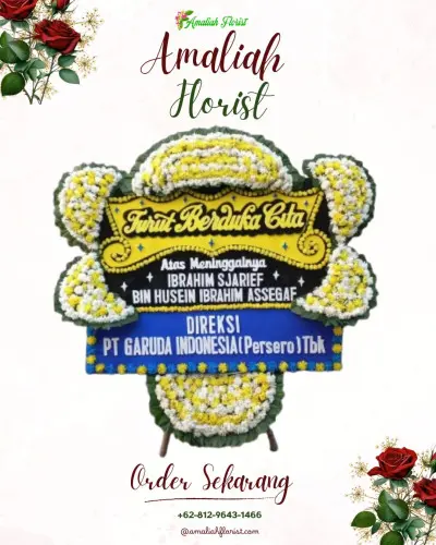 Papan Bunga Duka di Gedung Serbaguna Jekan Raya