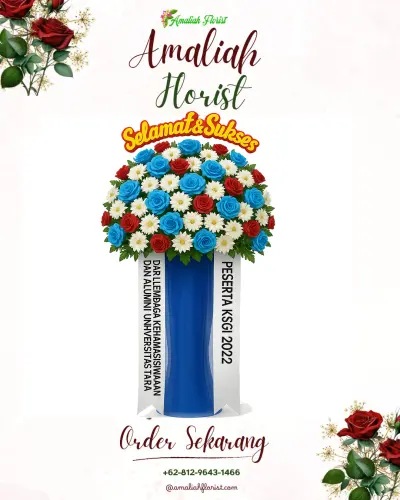 Standing Flower di Gedung Serbaguna Jekan Raya